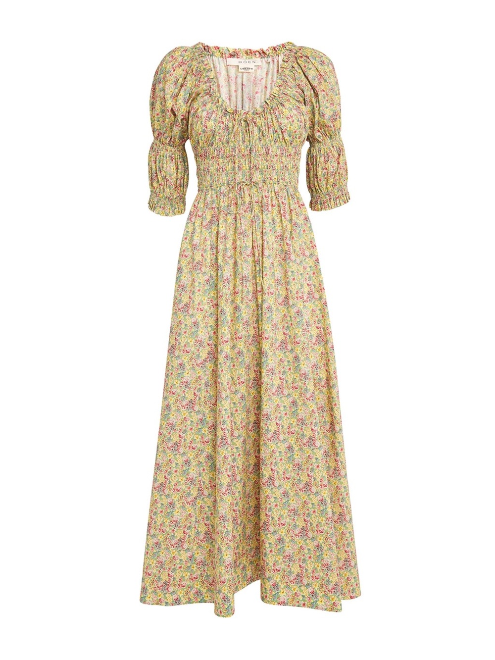 Dôen Ischia Dress - Chrysanthemum Sky Floral